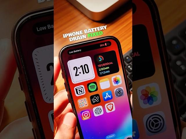 iPhone battery drain FIXED #iphonetips #iphonetricks #iphonehacks #tipsandtricks #tech #technova