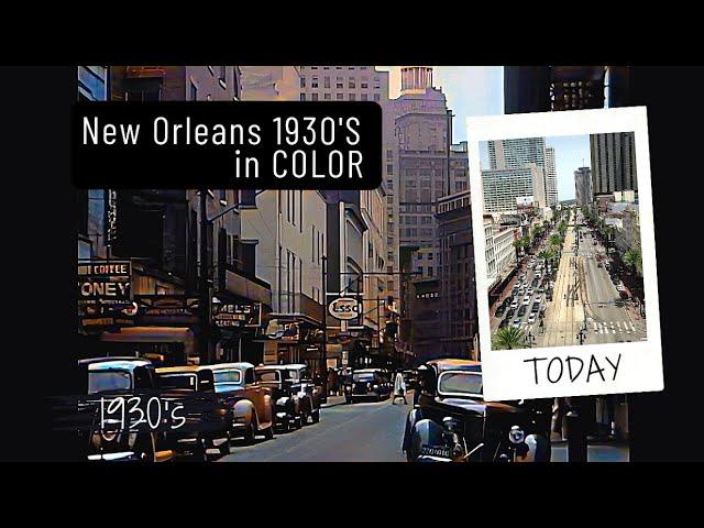 New Orleans 1930's in COLOR w/sound added