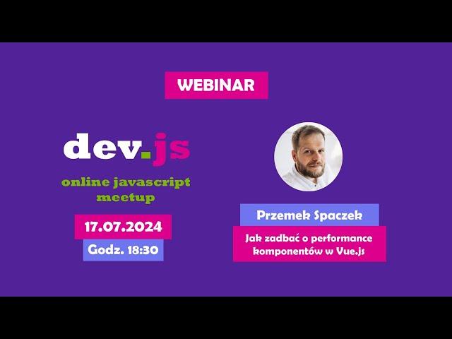  Jak zadbać o performance komponentów w Vue.js