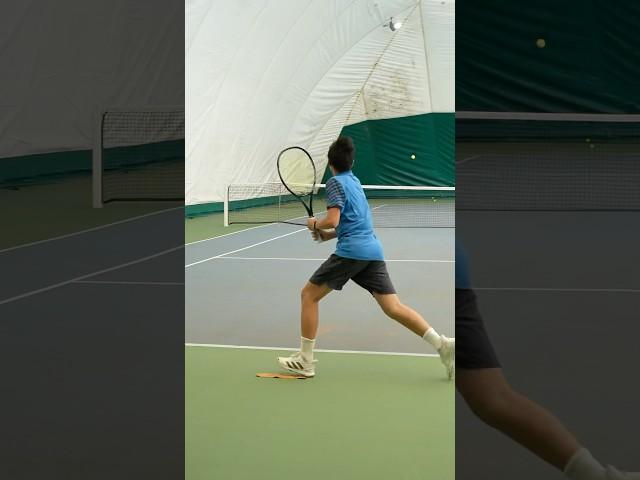 Pass that leg for the perfect shot!  #tennis #tennistips #tenniscoach