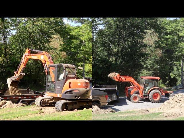 #876 Excavator vs Tractor, KX  080 or MX 5400 Loading Test