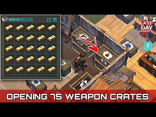 OPENING A RACK FULL OF WEAPON CRATES MADE ME RICH!! | Last Day on Earth: Survival