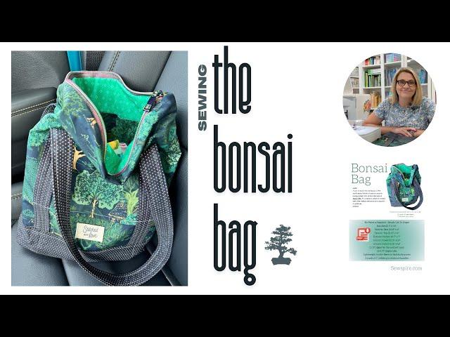 Sewing the Bonsai Bag by Sewspire - my newest zip-top tote - perfect for autumn!