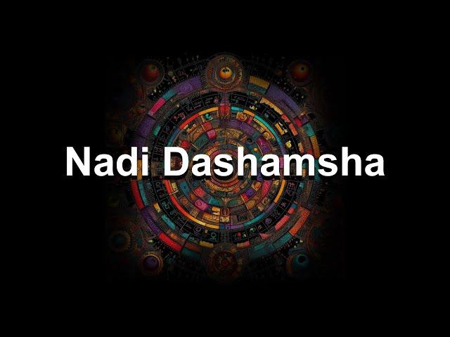 Nadi Dashamsha D10 chart in Astrology (no planet technique) (career)