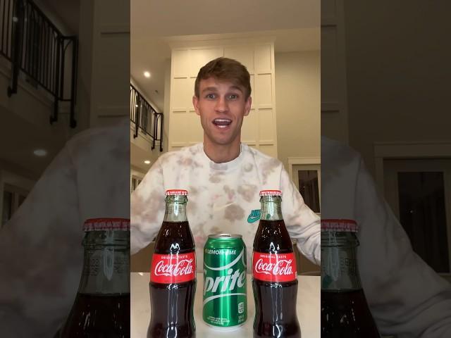 TikTok Challenge: Chugging 2 Cokes + 1 Sprite in under FIVE seconds!!🫢#tiktokchallenge