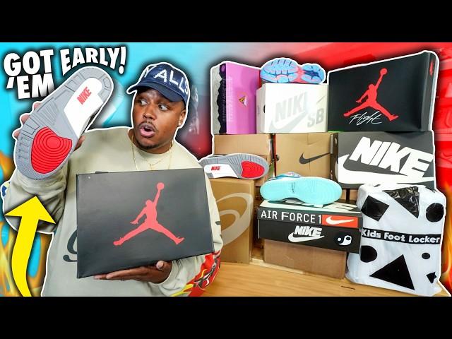 These Don't Drop 'Til NOVEMBER!? CRAZY Early Sneaker Unboxing And Live Cop! 15 Fall Sneaker Pickups