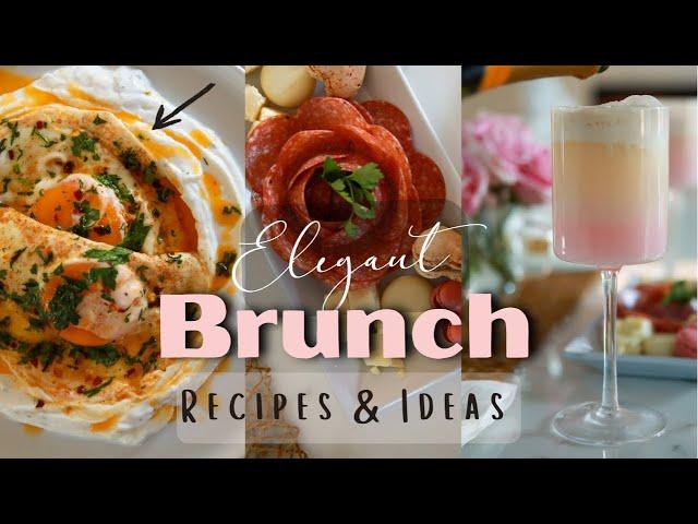 Elegant Valentine’s Day  Champagne Brunch Ideas! Turkish Eggs & Champagne Floats! MissLizHeart