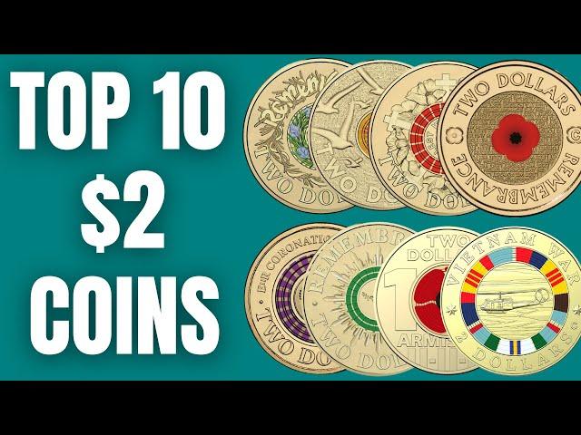 TOP 10 $2 Coloured Coins to Collect in Australia