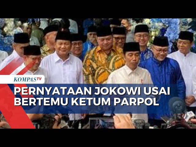 Bertemu Ketum Parpol, Jokowi Bantah  Bahas Reshuffle Kabinet