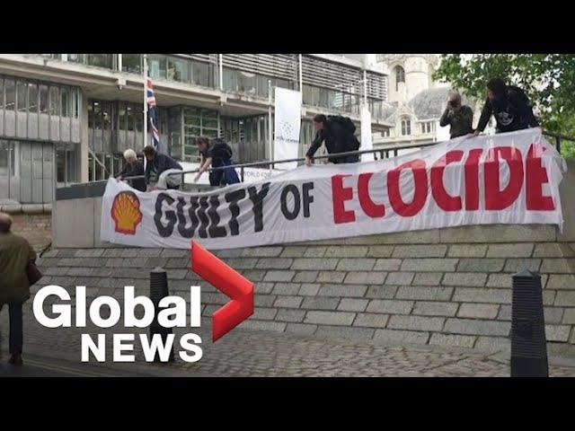 Climate activists disrupt Shell's annual shareholder meeting in London