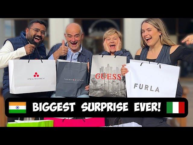 My INDIAN HUSBAND Surprised My ITALIAN PARENTS! *Shop Till You Drop*