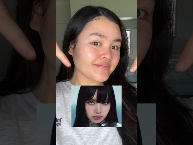 Lisa “Rockstar” inspired makeup  #kbeauty #makeuptutorial #shorts #makeuptransformation