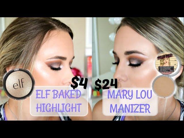 ELF Moonlight Pearls Highlight VS The Balm Mary Lou-Manizer 