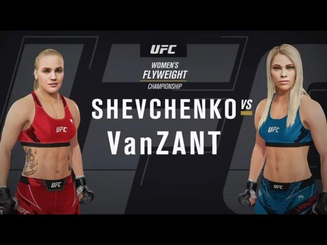 UFC 4 Gameplay Valentina Shevchenko vs Paige VanZant