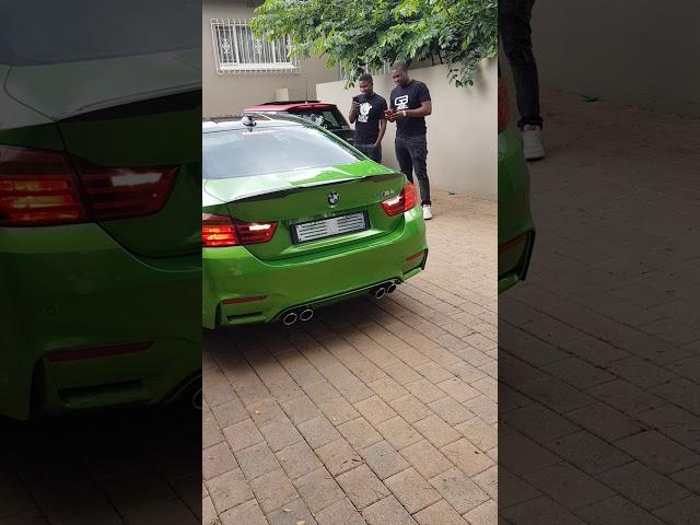 Kwesta  's New BMW M4 Java Green makes an Insane Beast Roar