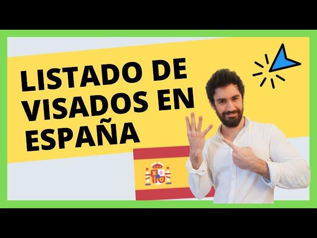 LOS 4 TIPOS de VISADOS en ESPAÑA ️   Para residir, trabajar, hacer turismo o estudiar