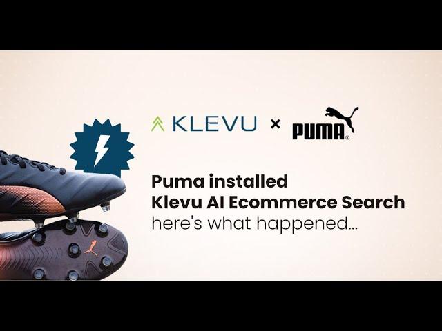 Puma increased search-led conversion by 52% with Klevu AI search and merchandising