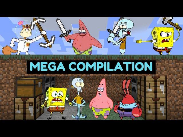 Minecraft Speedrunner VS 3 Hunters Mega Compilation