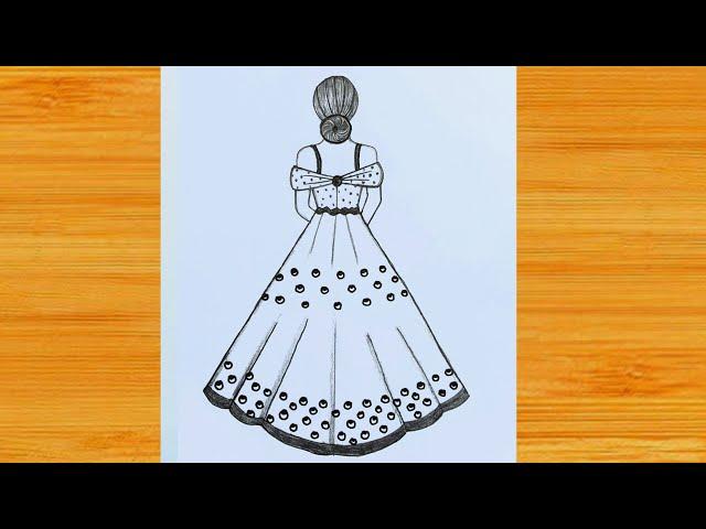 Easy girl drawing with backside  | Easy girl backside drawing for begginers | girl drawing