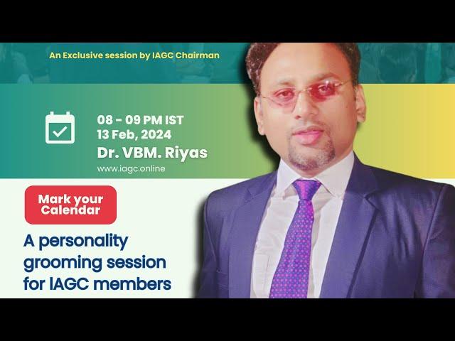 Bring happiness wherever you go: Dr. VBM. Riyas