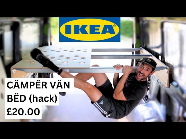 SUPER SIMPLE IKEA CAMPERVAN BED HACK | DIY Budget Van Build