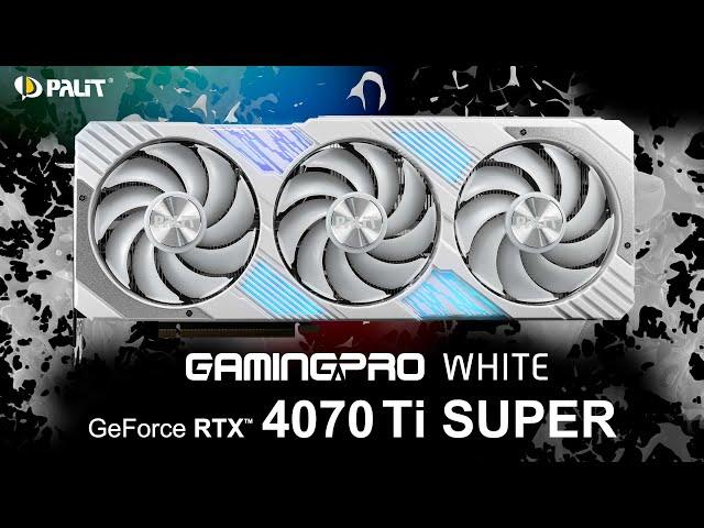 Palit GeForce RTX 4070 Ti SUPER GamingPro White OC | NVIDIA GPU | White PC