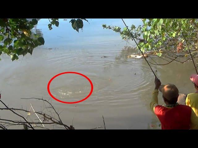 Momen Mancing ikan di air payau yang hasil nya besar''