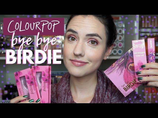ColourPop Bye Bye Birdie Collection | Swatches of EVERYTHING + Tutorial