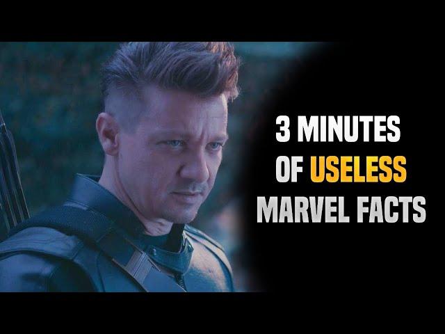 3 Minutes of USELESS Marvel Facts