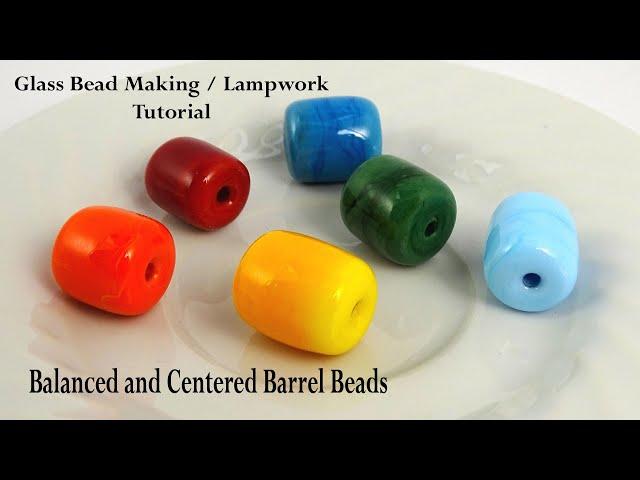 QUICK Glass Bead Making Video Tutorial: Balanced and Centered Barrel Beads