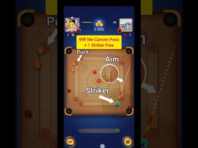 New Indirect shoots tricks in carrom pool #carrompool play with Aim Player