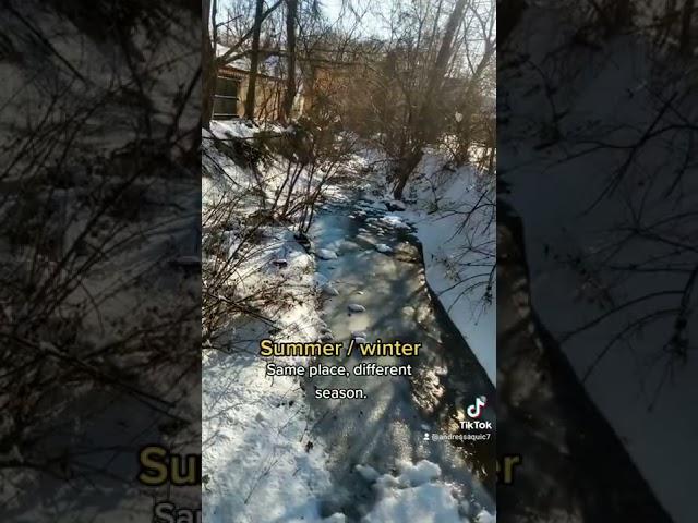 Same place, different season.️️