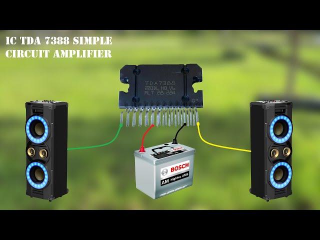 TDA7388 1200W Audio, Simple Circuit Power Ultra Bass