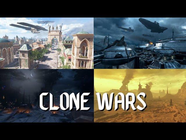 Star Wars Ambience - Clone Wars - Battle Ambience (blasters, gunships, no music)