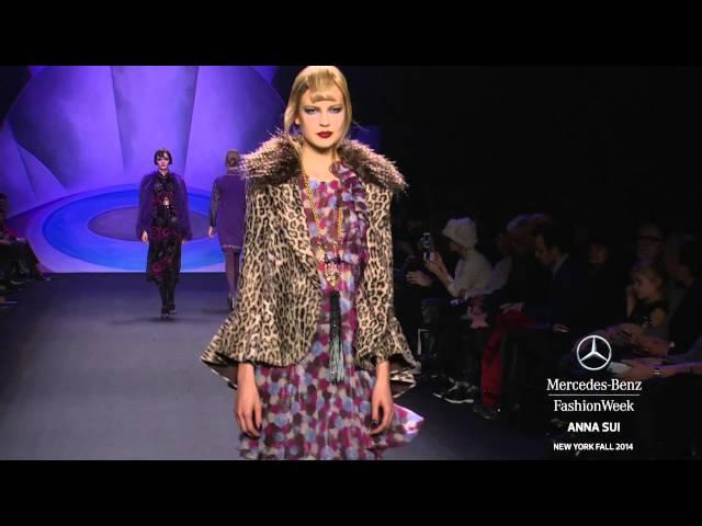 ANNA SUI: MERCEDES-BENZ FASHION WEEK Fall 2014 COLLECTIONS | MBFW