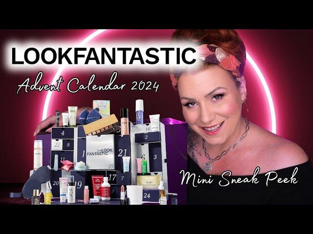 LOOKFANTASTIC 2024 BEAUTY ADVENT CALENDAR MINI SNEAK PEEK UNBOXING