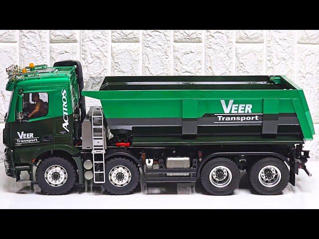 1/14 Scale RC Truck TAMIYA MERCEDES-BENZ AROCS 4151 8x4 TIPPER TRUCK Test