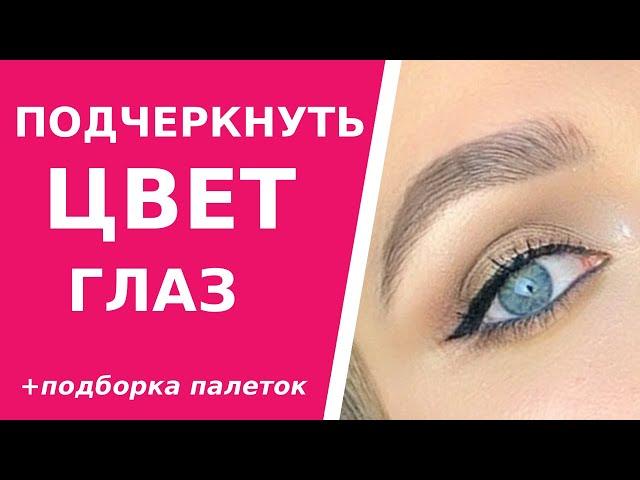 Теория цвета. Как усилить цвет глаз. Какие тени подходят карим, голубым и зеленым глазам.