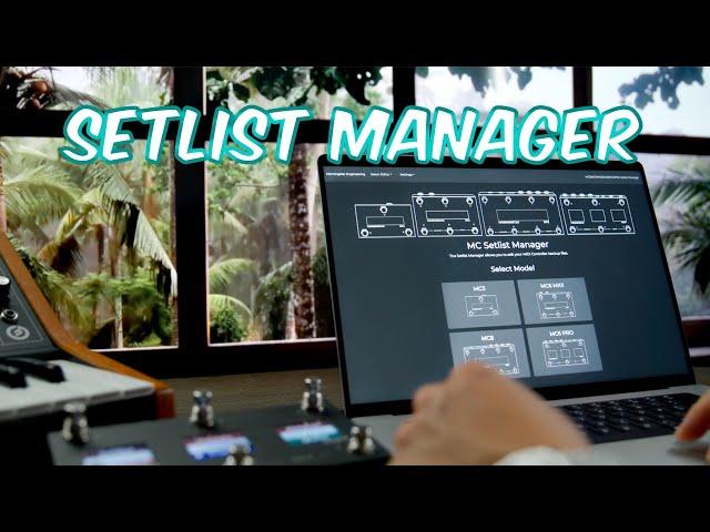 Create set lists for your MIDI controller - Morningstar Setlist Manager