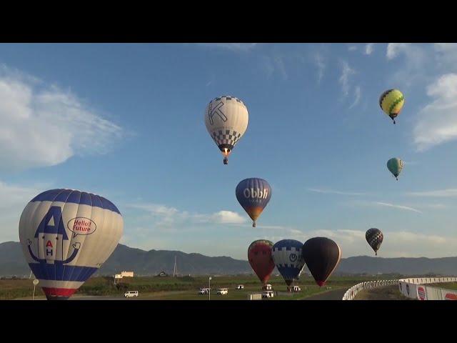 熱気球フリ一フライト風景