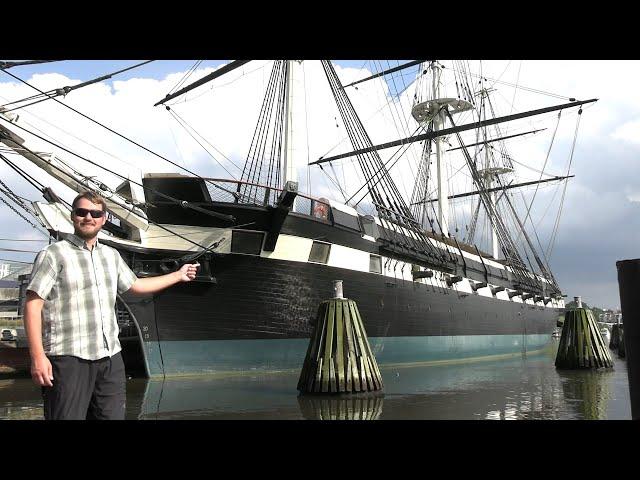 America's Last Sailing Warship: USS Constellation from US Civil War 1854