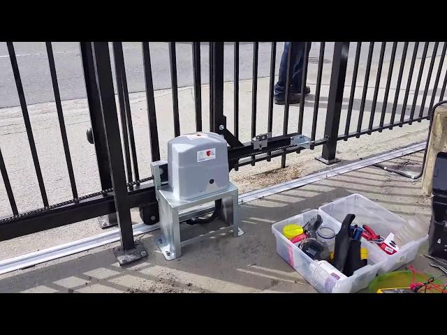 Sliding gate operator (Chain Driven) Installation services by Royal Electronic/Royal Gates in CANADA