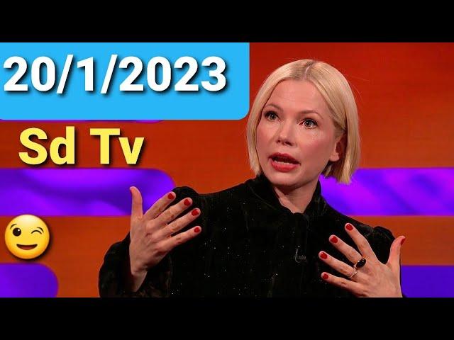 Graham Norton Show 20/1/2023 Michelle Williams, Helena Bonham Carter, Russell T Davies, Oti Mabuse