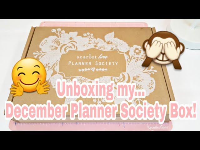 Unboxing my December Planner Society Box | Planning With Eli