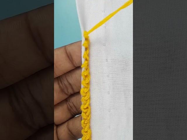 edging stitch #embroidery  #shorts #short #shortvideo #needlework #tutorial