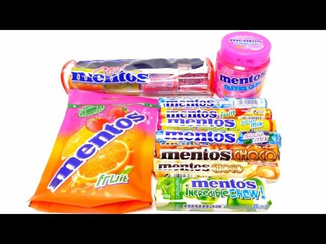 New Big Mentos Compilation Unboxing - Mentos Fruits, Incredible Chew, Choc, Soda Mix, Sour Mix