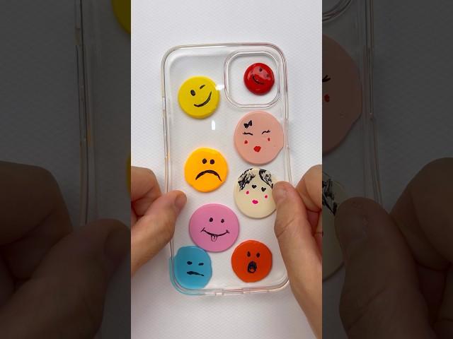 Which emoji is you? #satisfyingart #emoji #phoneart #satisfying #art #artist #happy #sad #lovely