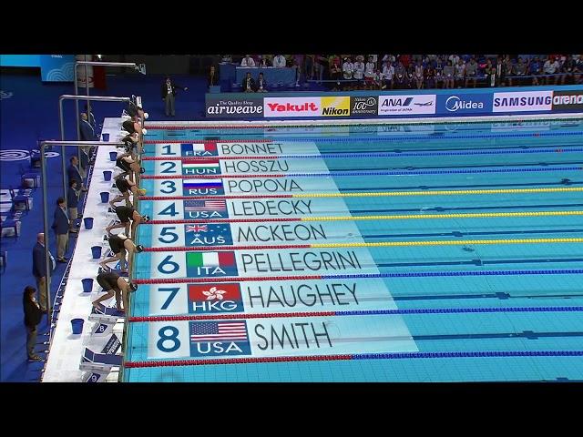 Federica Pellegrini  - Women's 200m Freestyle Final Fina World Champs Swimming 2017 Budapest