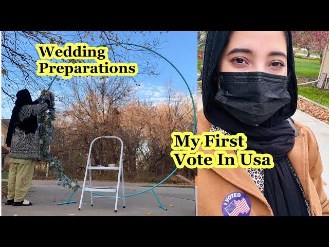 My First Vote In USA | Brother’s Wedding Preparation