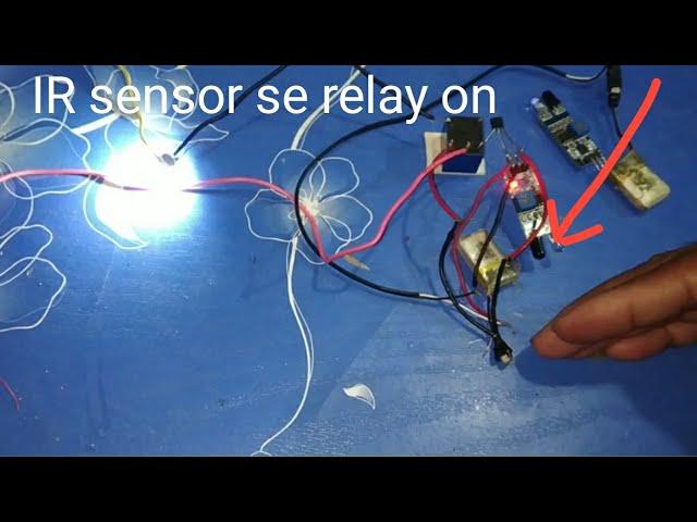 how to make IR sensor se relay on